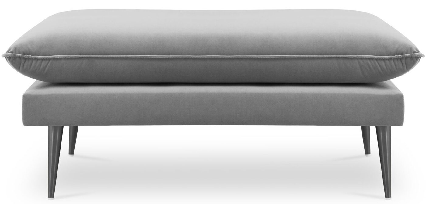 Pouf & Hocker Agate 100 x 80 cm - Light Grey