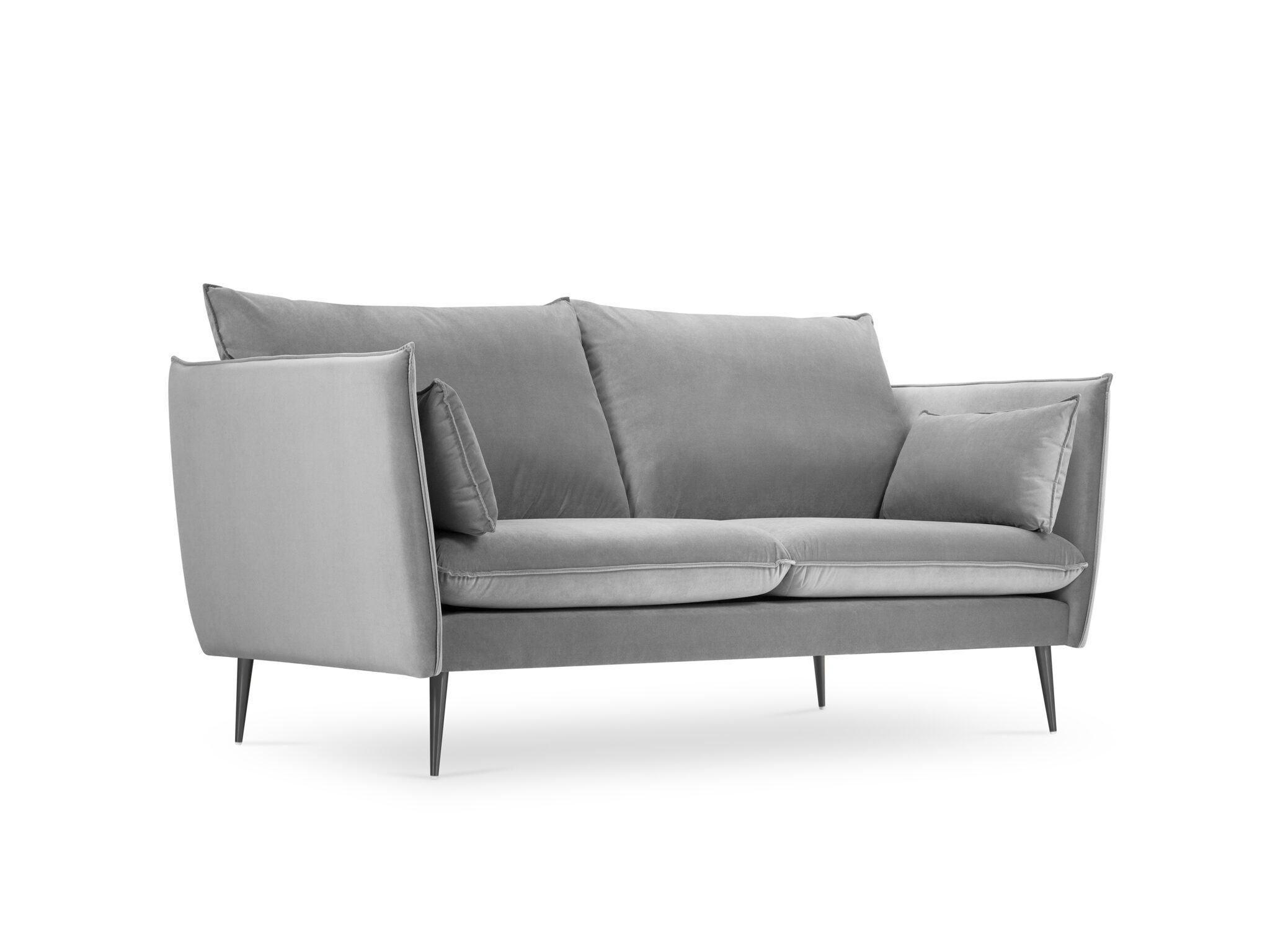2-Sitzer Designsofa Agate - Light Grey