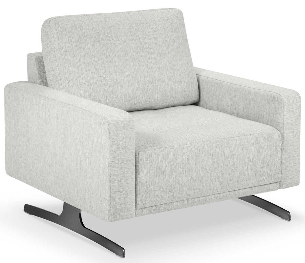 Designsessel "Creo" - Light Grey/Schwarz