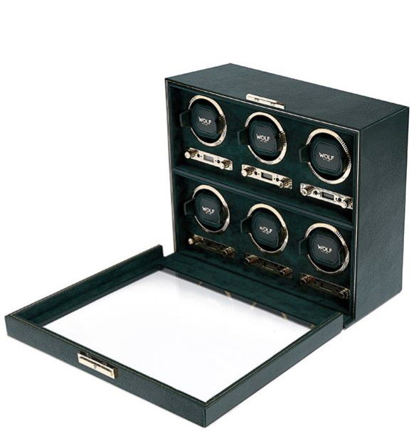 Uhrenbeweger „British Racing Watch Winder“ für 6 Armbanduhren