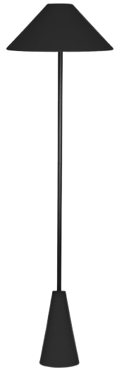 Design Stehlampe „Cannes“ ø 42/ H 140 cm - Schwarz