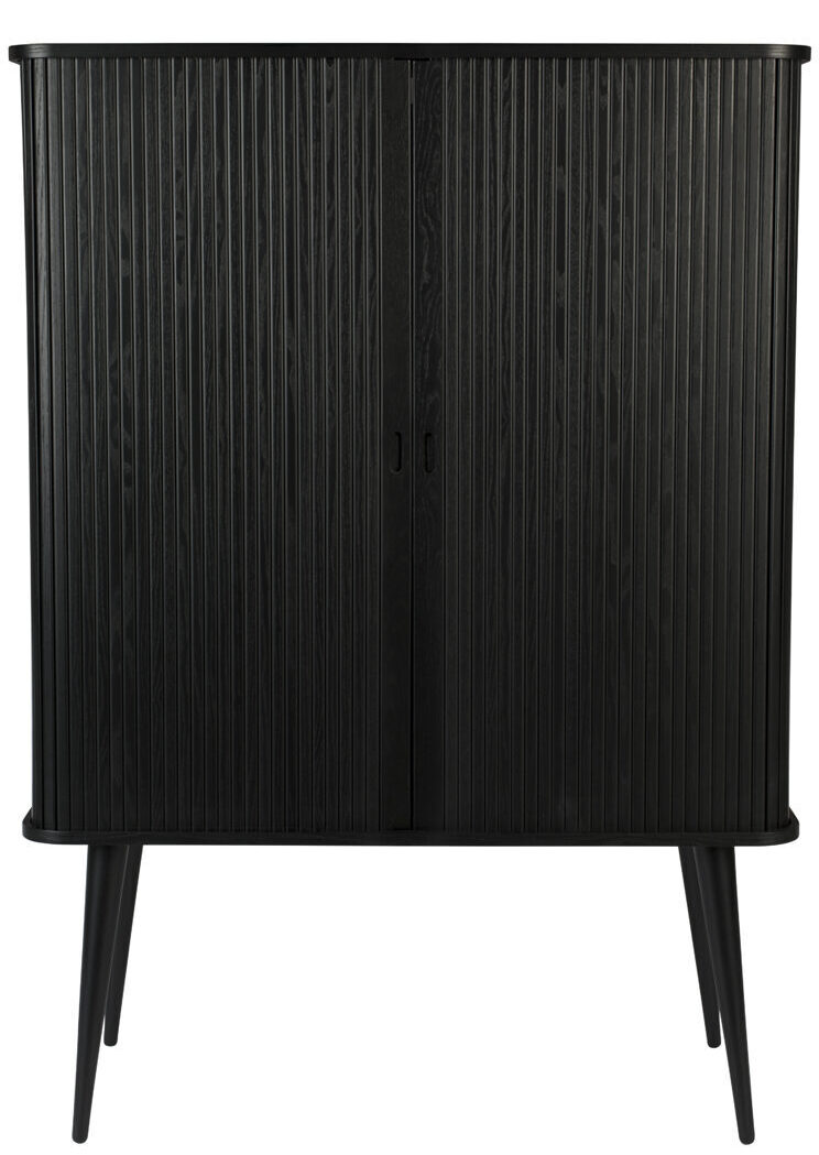 Design Vitrinenschrank „Barbier“ 100 x 140 cm - Black