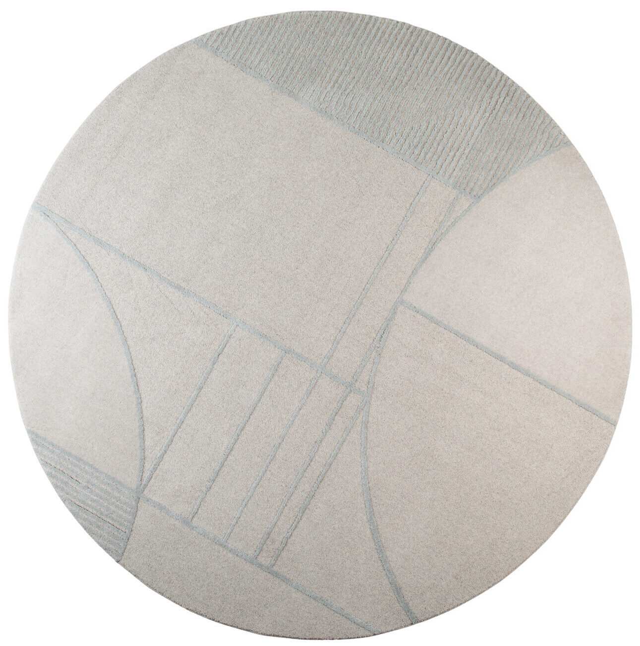 Teppich Bliss Grey/Blue ø 240 cm