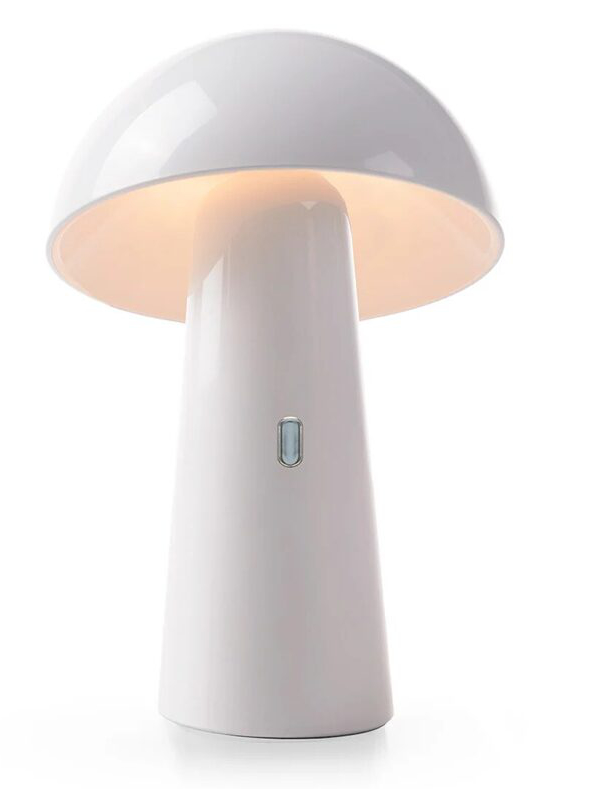 Schnurlose dekorative Lampe Shitake Weiss
