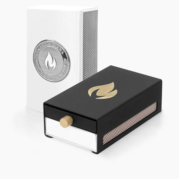 Design-Hülle für Streichhölzer - Schwarz