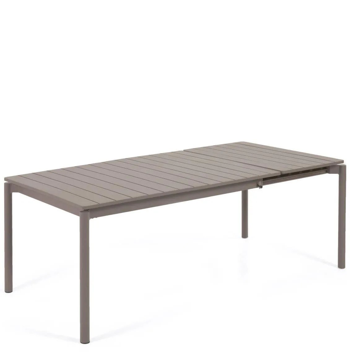 Ausziehbarer Gartentisch „Zaltano“ 140-200 x 90 cm  - Taupe Matt
