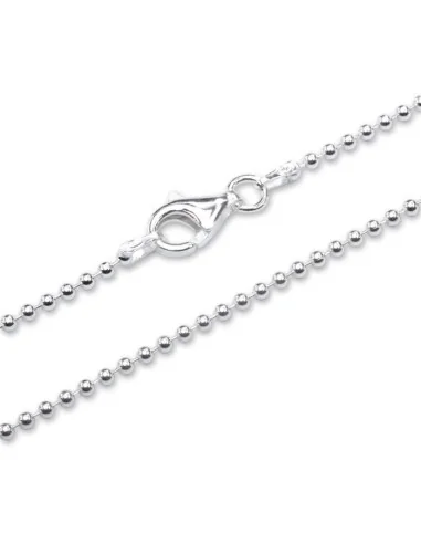 1,8 mm Kugelkette aus Sterlingsilber - Halsketten und Anhänger
