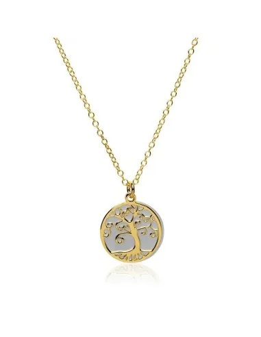 Vergoldete 925 Silber Kette – Lebensbaum, Symbol des Lebens - Halsketten und Anhänger