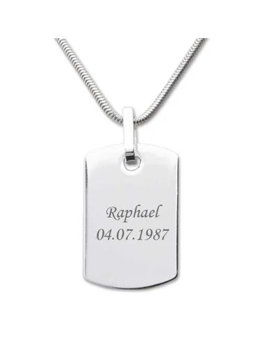 Moderner Silber-Anhänger – 925er, personalisierbar - Halsketten und Anhänger
