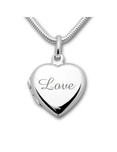 Herz-Medaillon zum Aufklappen inkl. Kette – Persönlich & edel - Halsketten und Anhänger