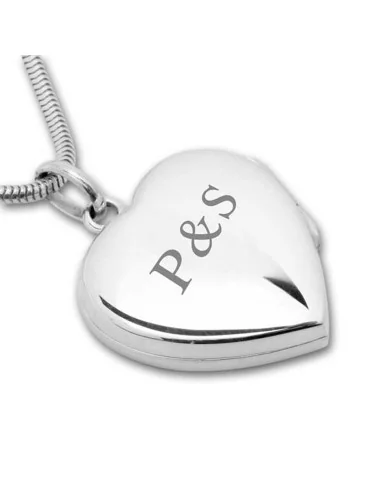 Herz-Medaillon inkl. Schlangenkette - Halsketten und Anhänger