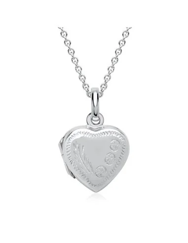 Medaillon aus 925er Silber mit Muster – Für Erinnerungen - Halsketten und Anhänger