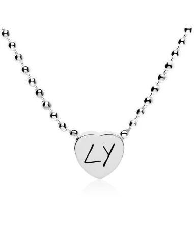Personalisierbare Herzkette aus 925er Silber – Elegant & echt - Halsketten und Anhänger