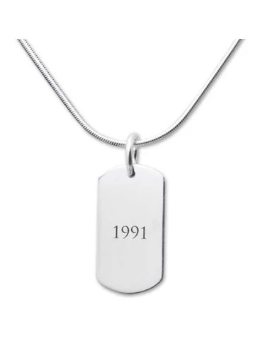 Dog Tag Kette aus 925 Sterlingsilber – Gravierbar & edel - Halsketten und Anhänger