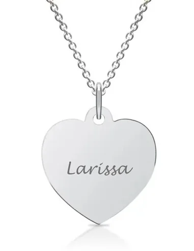 Herz-Anhänger in Silber mit Gravur – Romantisch & individuell - Halsketten und Anhänger