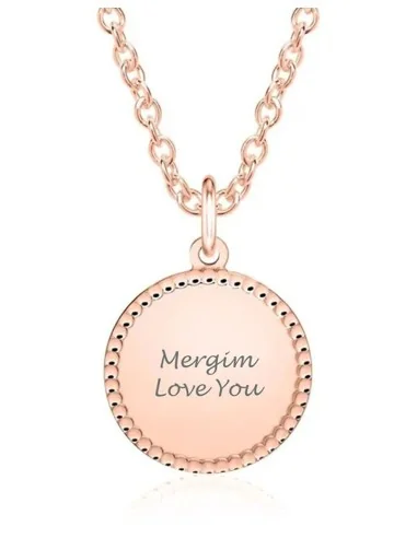 Amulett aus rosévergoldetem 925er Silber – Elegant & zeitlos - Halsketten und Anhänger