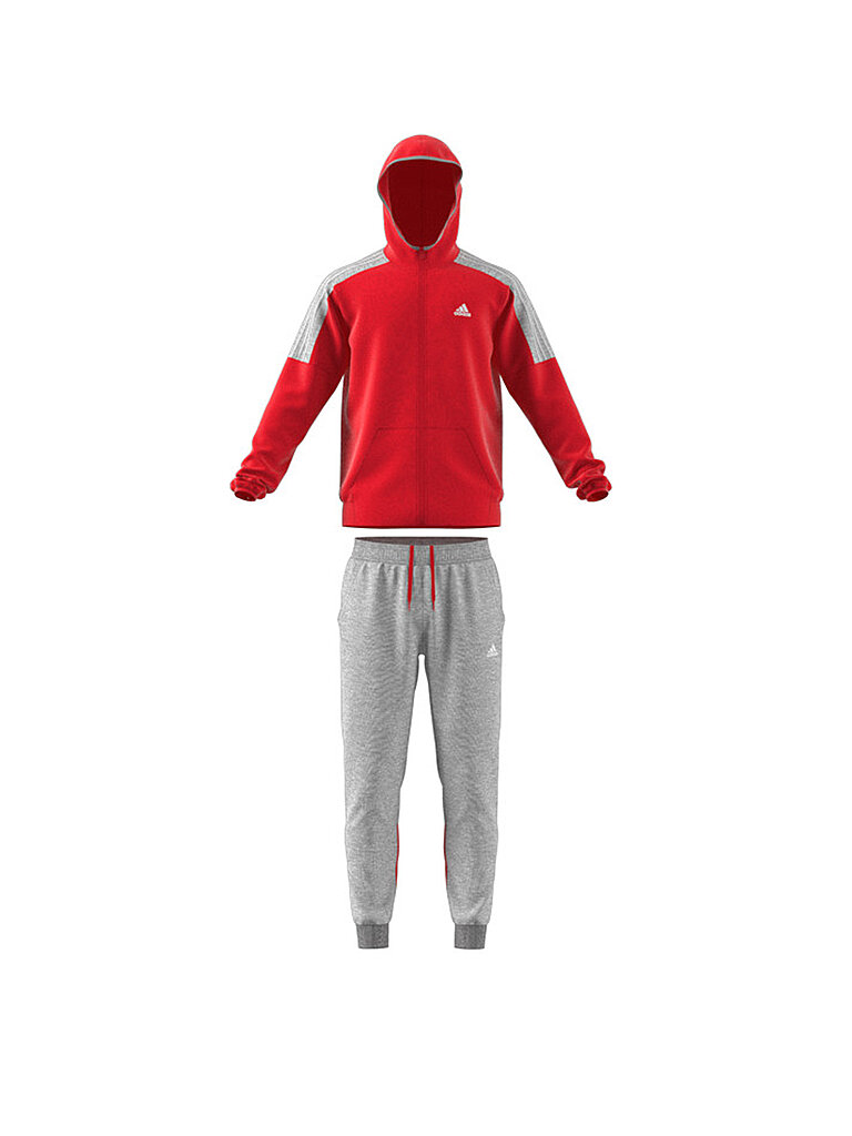 ADIDAS Herren Trainingsanzug Fleece Colorblock  rot | S