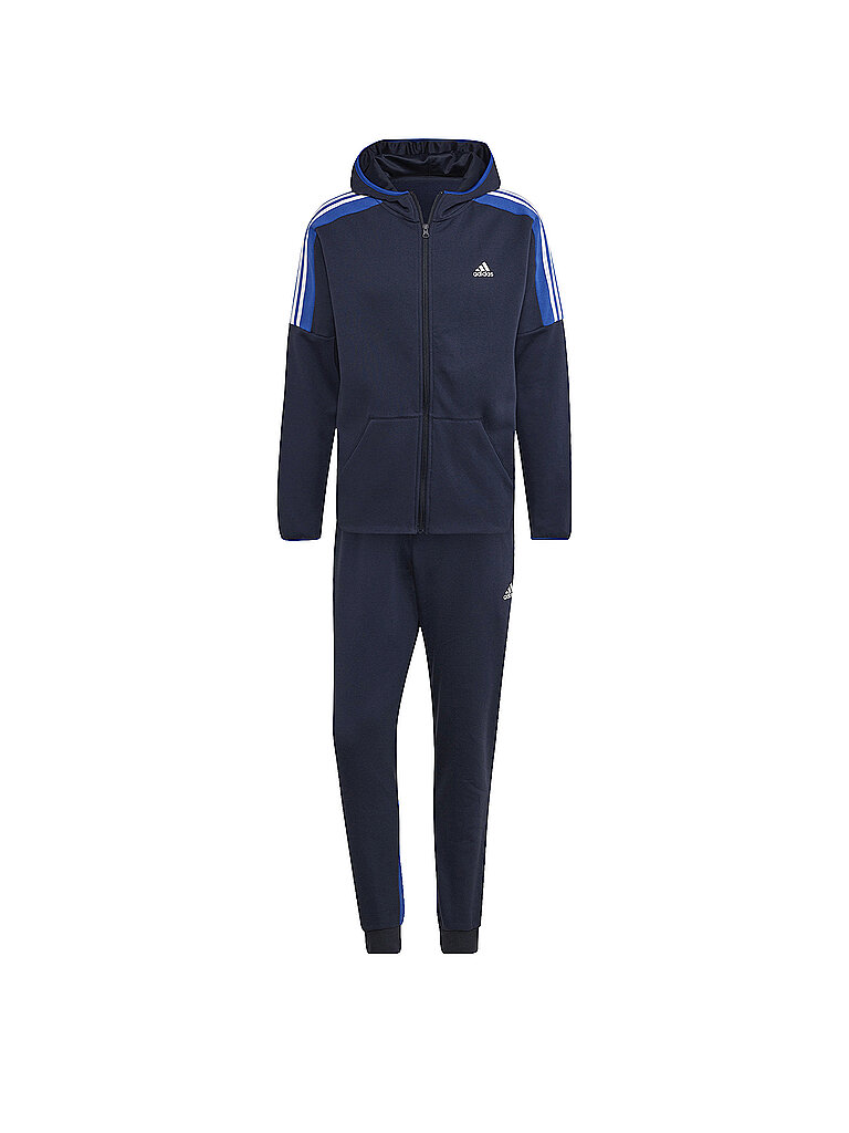 ADIDAS Herren Trainingsanzug Fleece Colorblock  dunkelblau | S