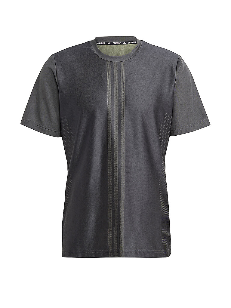 ADIDAS Herren Fitnessshirt HIIT Workout 3-Streifen  grau | S
