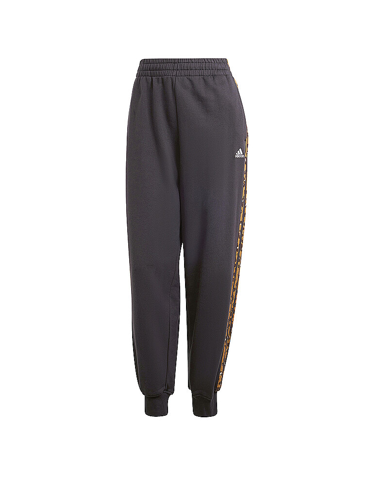 ADIDAS Damen Jogginghose Essentials 3-Streifen Animal-Print 7/8 schwarz | L