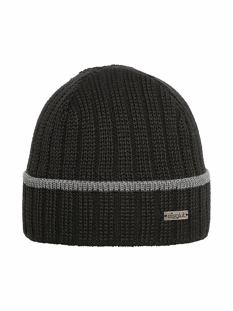 EISGLUT Herren Mütze Fisher Merino schwarz