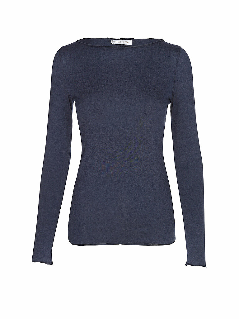 MANDALA Damen Yoga Shirt Basic dunkelblau | XS