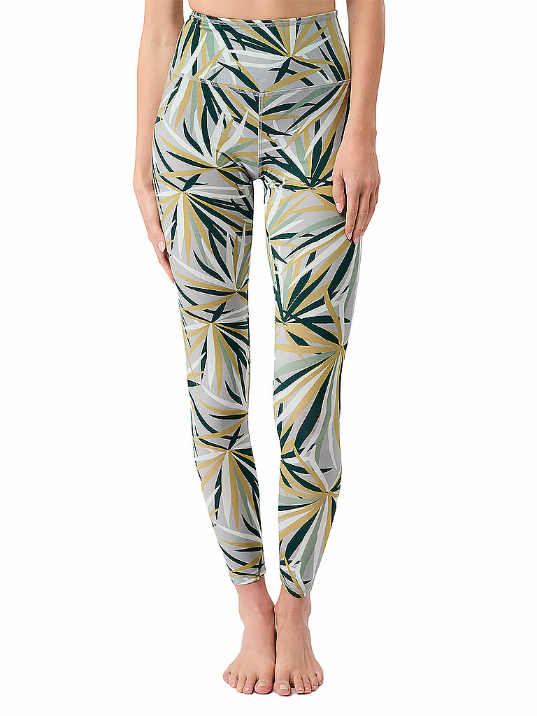 MANDALA Damen Yoga Tight Printed grün | XS