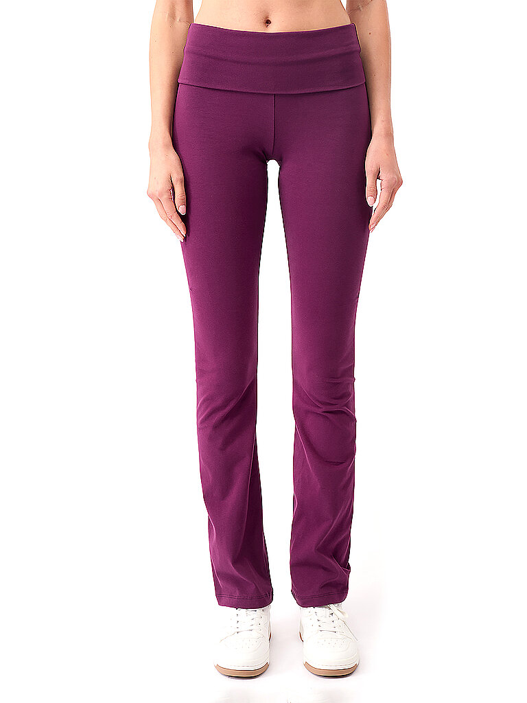 MANDALA Damen Yoga Hose Classic Rolldown beere | XS