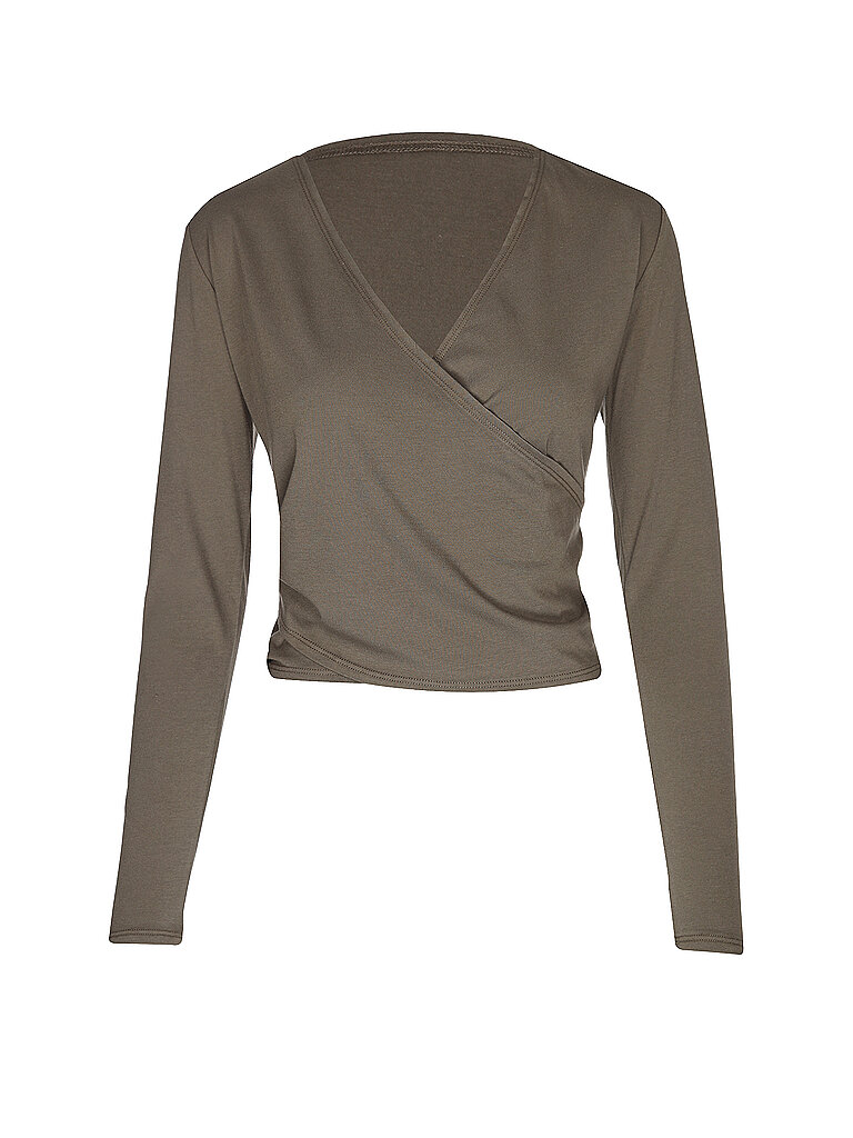 MANDALA Damen Yoga Wickeljacke Signature Wrap braun | S