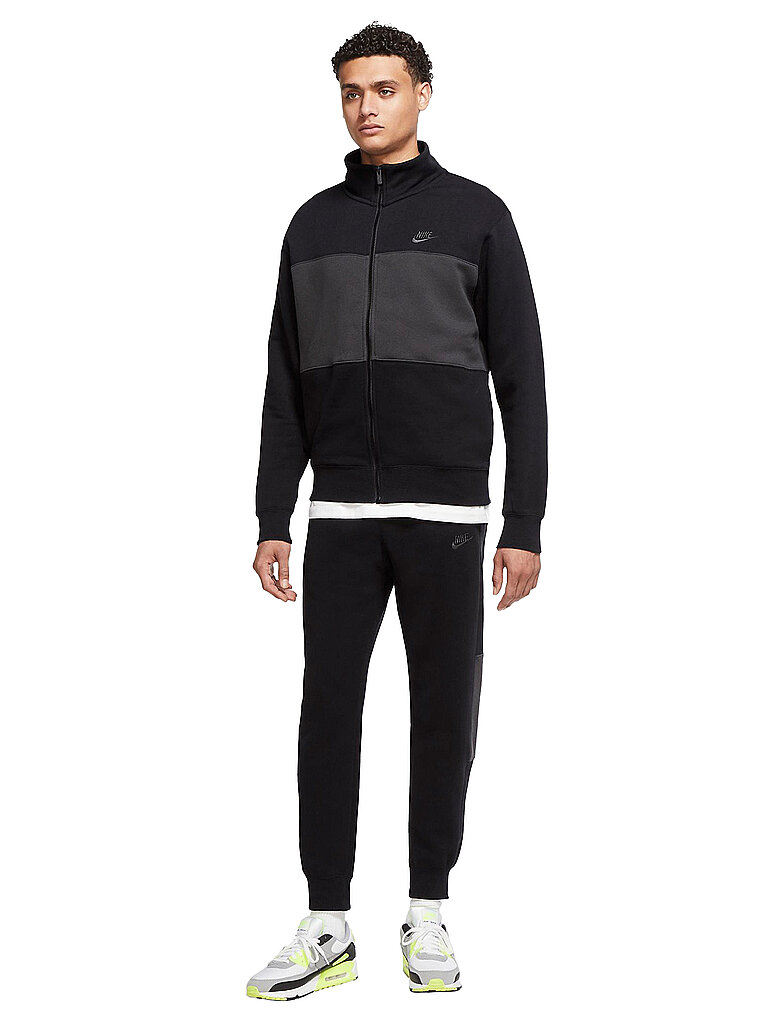 NIKE Herren Trainingsanzug Sportswear Sport Essentials schwarz | S
