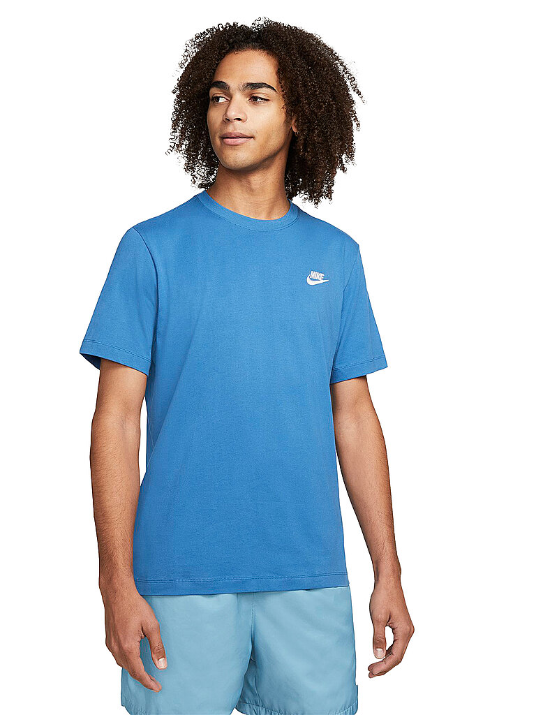 NIKE Herren T-Shirt Nike Sportswear Club blau | L