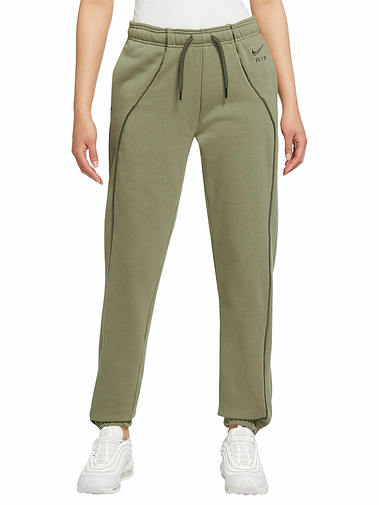 NIKE Damen Jogginghose Air olive | XS
