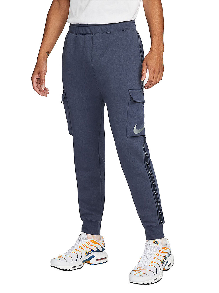 NIKE Herren Jogginghose Sportswear Repeat dunkelblau | L