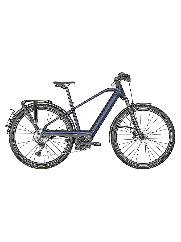 SCOTT Herren E-Citybike 28 Silence eRIDE 20 Men Speed 2022 blau | L