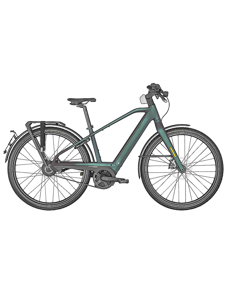 SCOTT Herren E-Citybike 28 Silence eRIDE Evo Speed 2022 grün | L