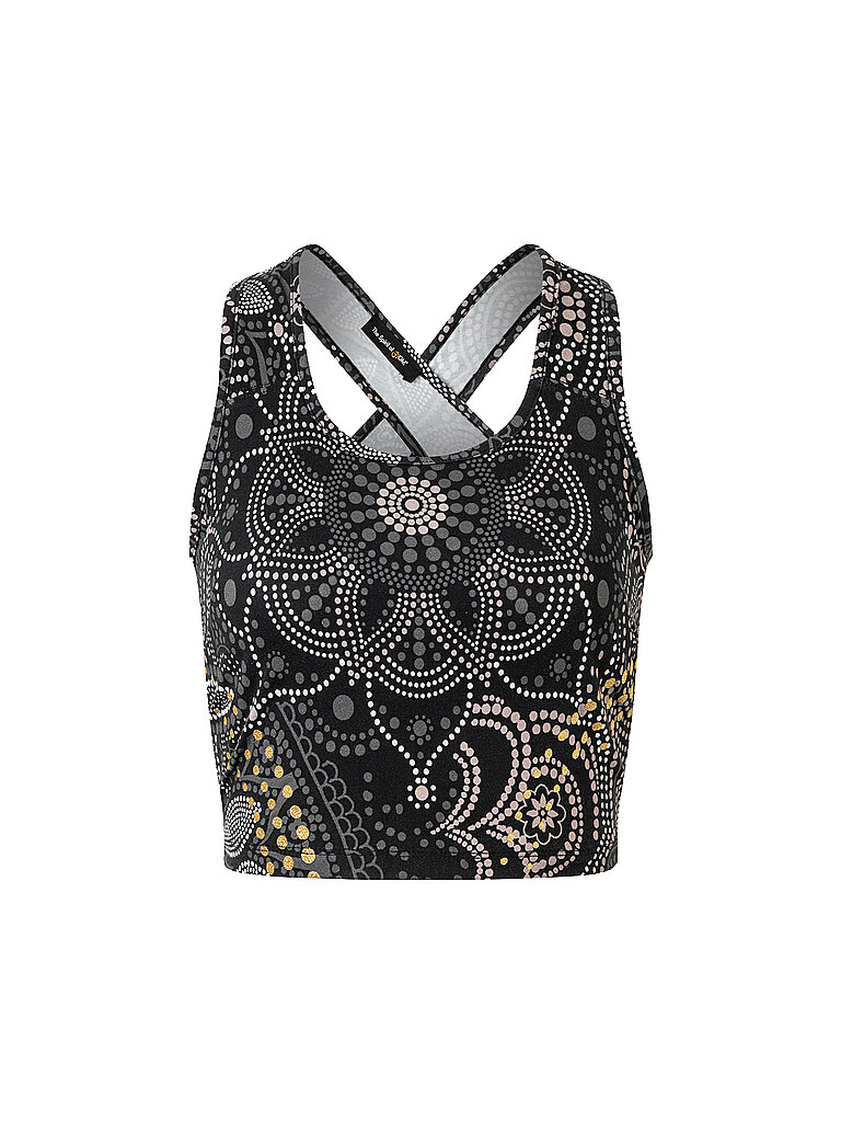 SPIRIT OF OM Damen Yoga Bra Maui ohne Polster schwarz | XS