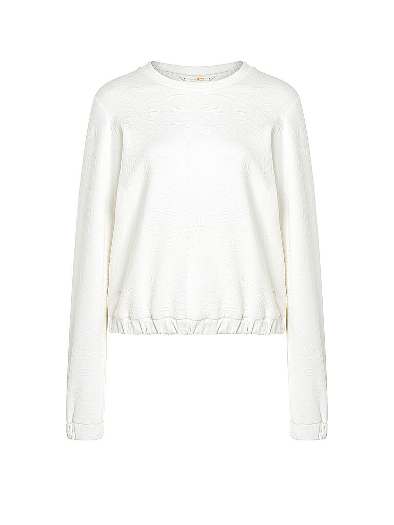 SPIRIT OF OM Damen Yoga Sweater Gati Jacquard creme | XS