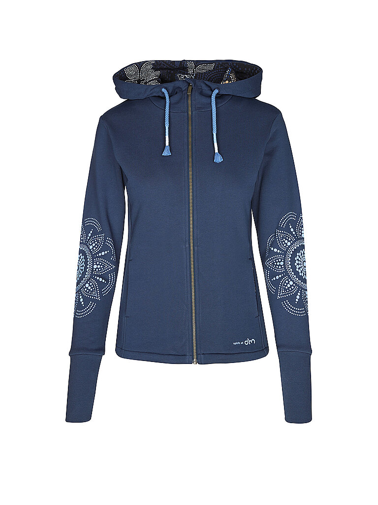 SPIRIT OF OM Damen Yoga Jacke Maui dunkelblau | XS