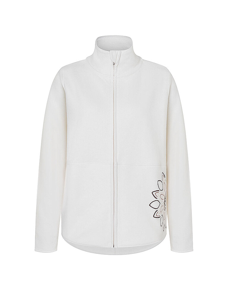 SPIRIT OF OM Damen Yoga Fleecejacke Mena creme | XS