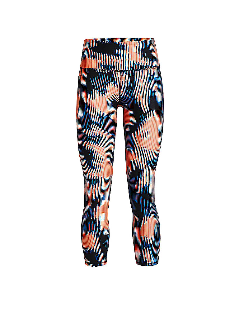 UNDER ARMOUR Damen Fitnesstight HeatGear® Armour Print 7/8 orange | XS
