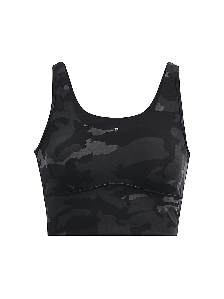 UNDER ARMOUR Damen Fitnesstank  UA Meridian Fitted Printed Crop schwarz | XS