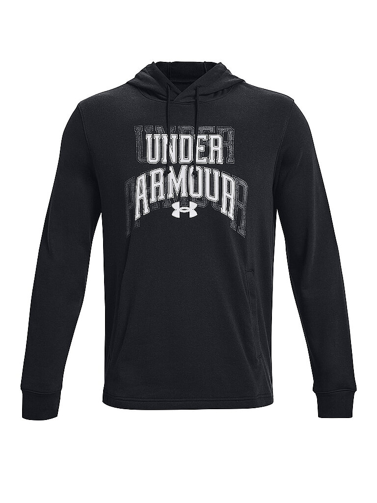UNDER ARMOUR Herren Hoodie UA Rival Terry Graphic schwarz | S