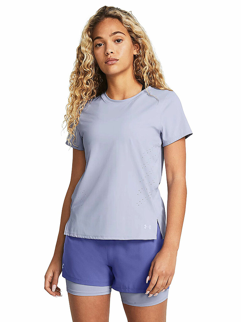 UNDER ARMOUR Damen Fitnessshirt UA Launch Elite  hellblau | XS