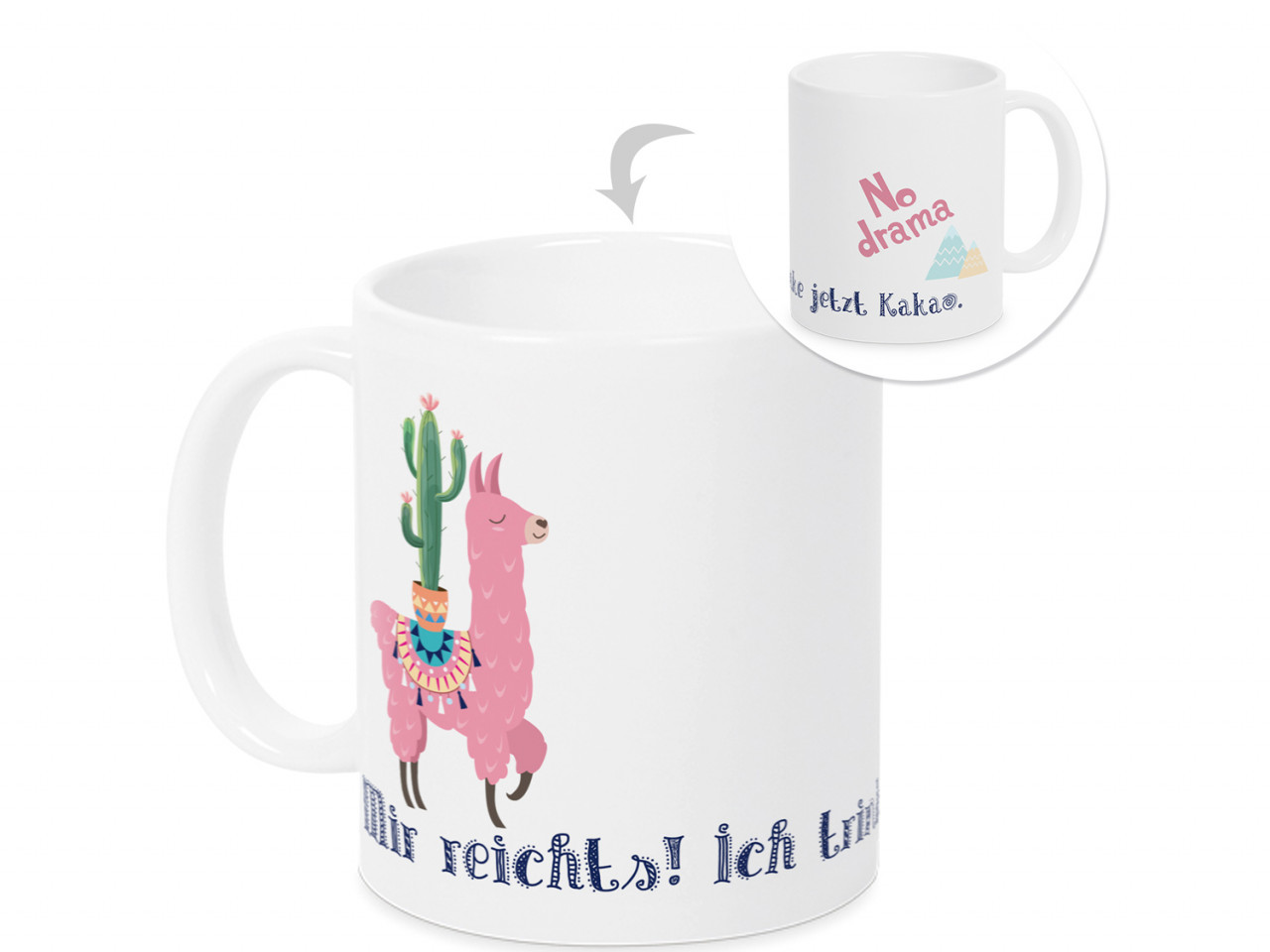 Tasse mit Spruch mir reichts! Ich trinke jetzt Kakao