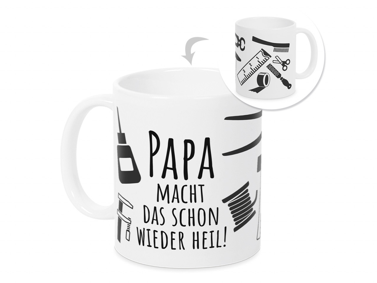 Tasse für Papa - macht das schon wieder heil - Geschenk...