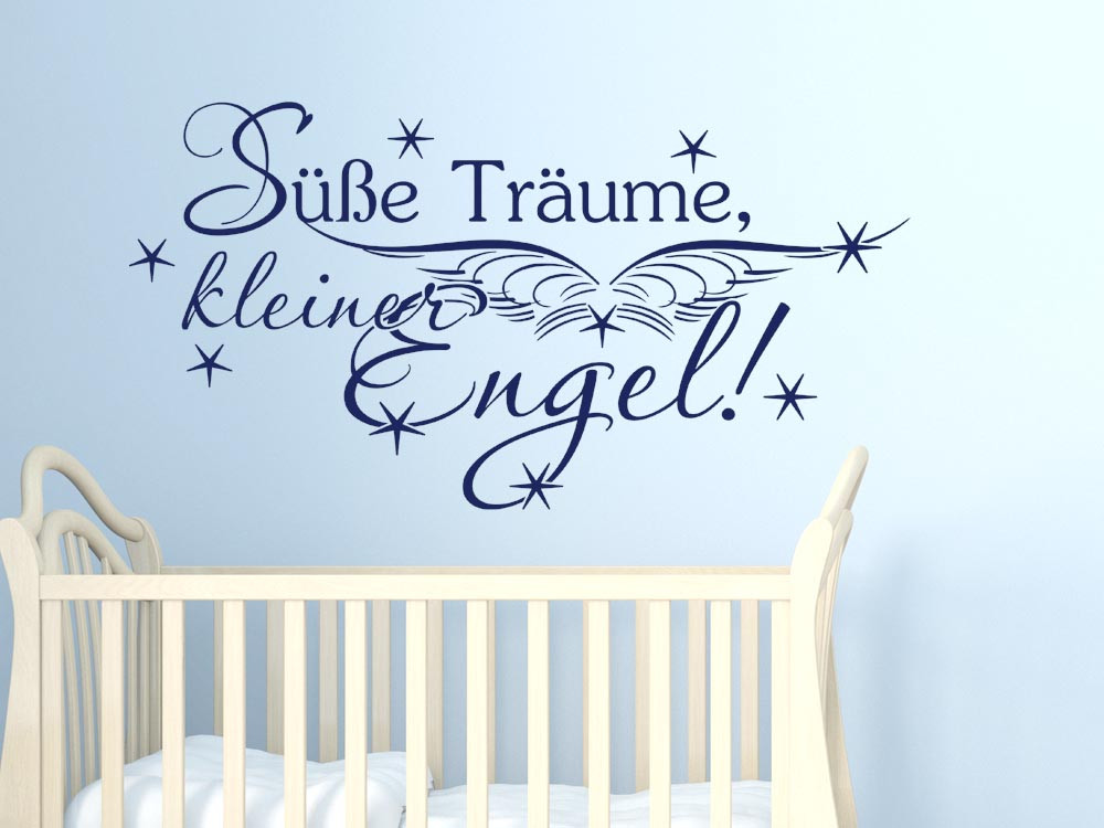 Wandtattoo Spruch Süße Träume Engel