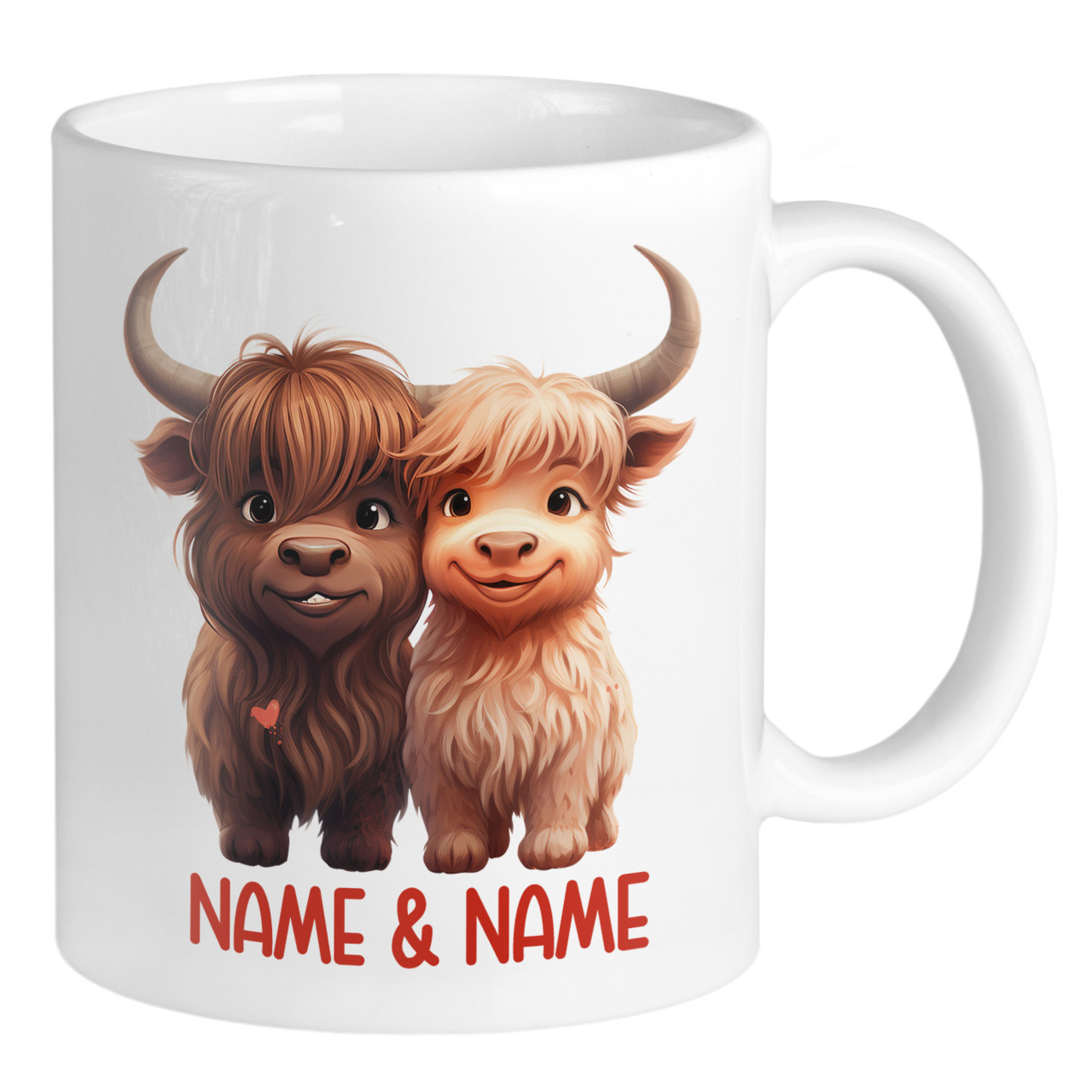 Valentinstag Produkte Kühe mit Namen