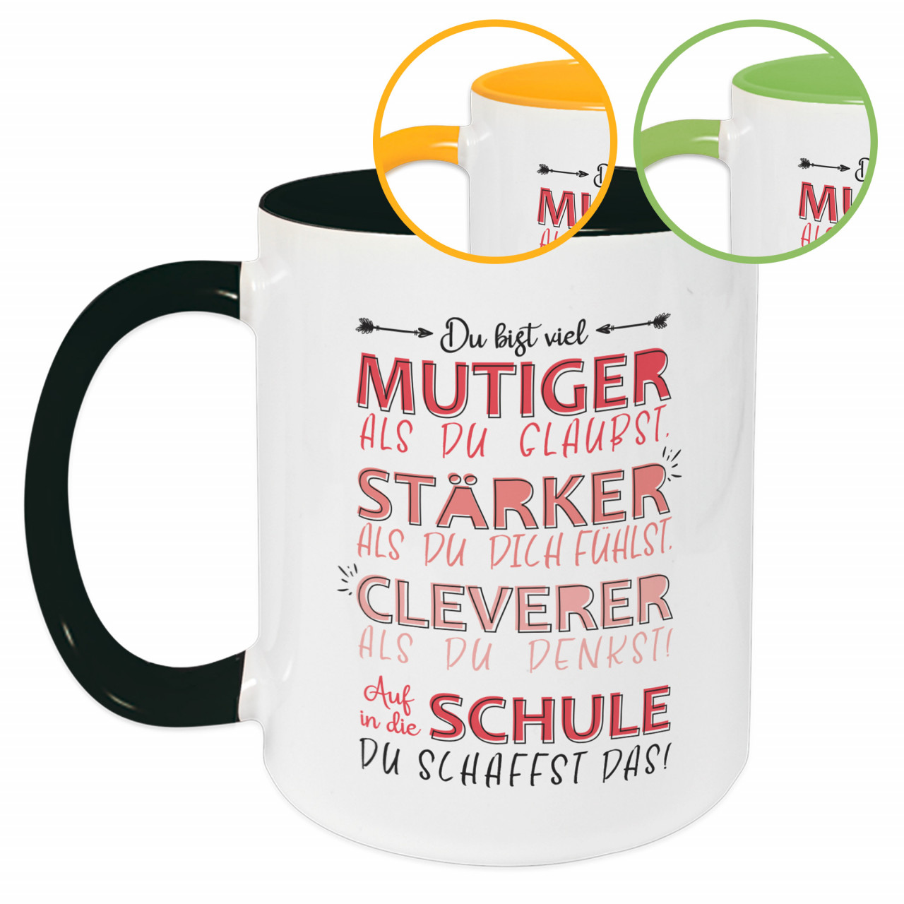 Tasse Kinder Einschulung, Wunschname und Datum, Piratin...