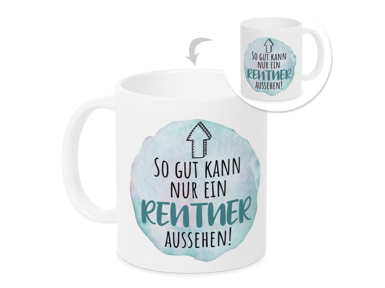 Tasse, Geschenk Rente Rentenbeginn Mann, Ruhestand...