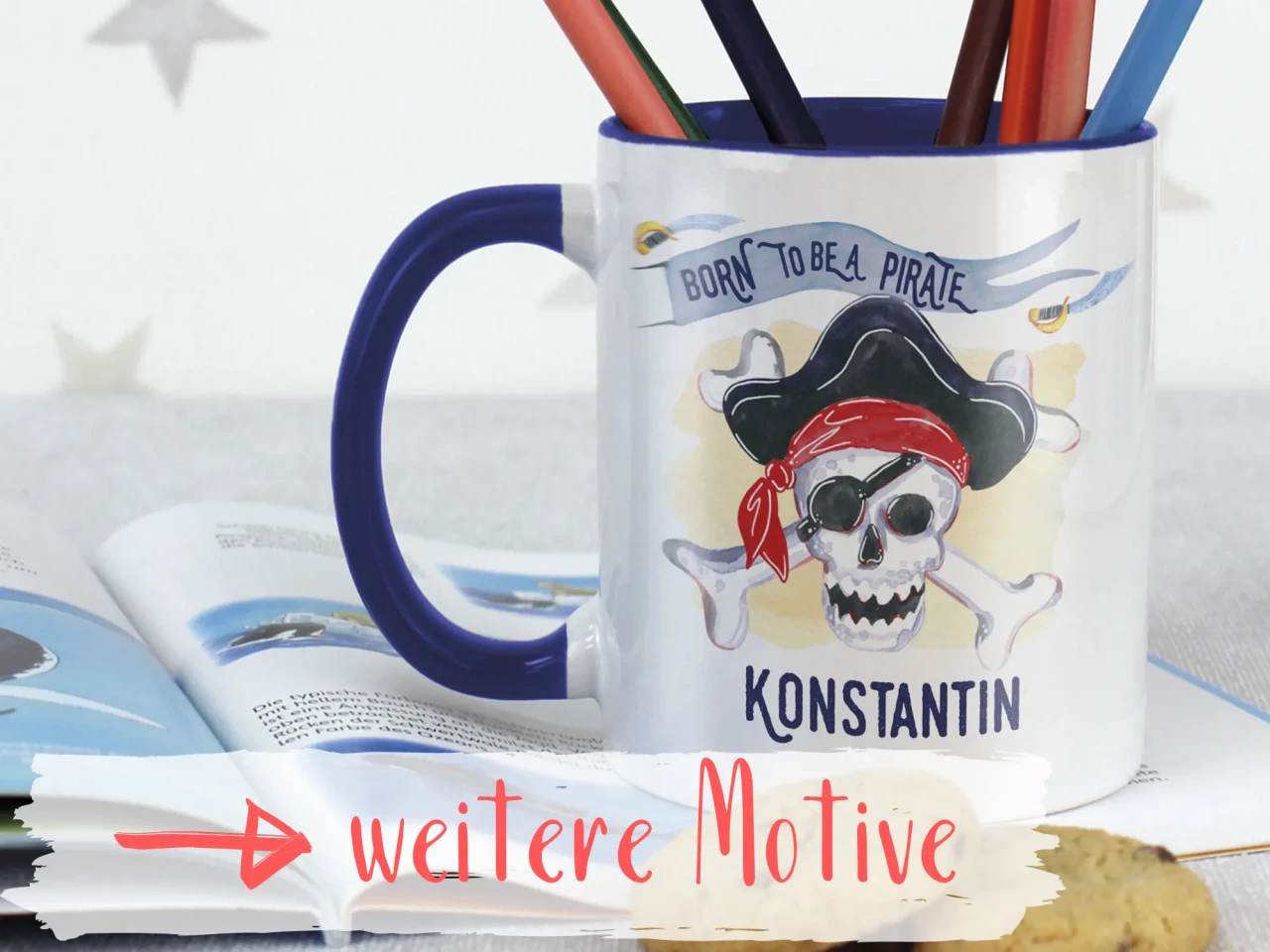 Tasse Kinder mit Namen, personalisiert für Jungen